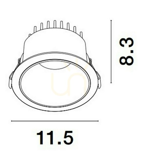 Sprawdź Biała oprawa wpuszczana Luces Exclusivas ARAMIEL LE65119 LED 20 W 1127,7 lm 3000 K IP20