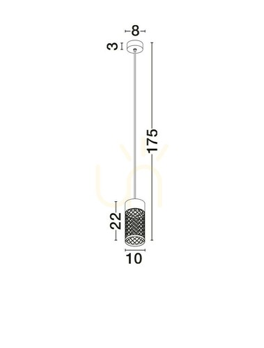 Sprawdź Lampa Zewnętrzna Wisząca DONZUELA Luces Exclusivas LE75145