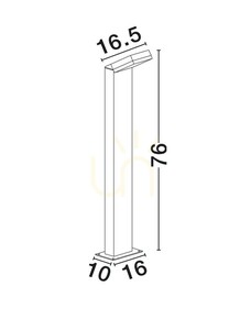 Słupek ogrodowy LED Luces Exclusivas SIRELIA antracyt 76 cm LE75158 small 3
