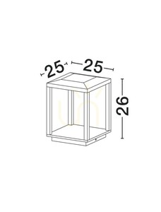 Słupek Oświetleniowy ORVENZA Luces Exclusivas LE75174 3 Słupek Oświetleniowy ORVENZA Luces Exclusivas LE75174 small 3