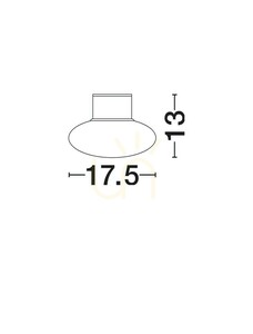 Plafon zewnętrzny LED Luces Exclusivas TARANZO LE75258 antracytowy 17,5 cm IP65 small 4