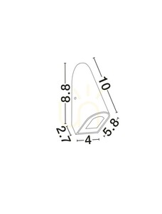 Kinkiet Zewnętrzny TELVANO Luces Exclusivas LE75313 small 1