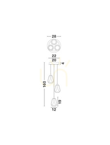 Lampa Wisząca RORIZNO Luces Exclusivas LE45110 3 Lampa Wisząca RORIZNO Luces Exclusivas LE45110 small 3