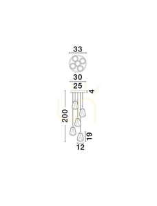 Lampa Wisząca RORIZNO Luces Exclusivas LE45111 3 Lampa Wisząca RORIZNO Luces Exclusivas LE45111 small 3