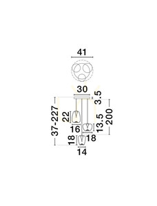 Lampa Wisząca JAREVIA Luces Exclusivas LE45122 small 3