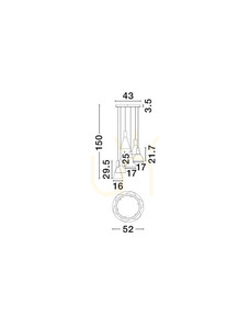 Lampa Wisząca SARDUNO Luces Exclusivas LE45139 small 3