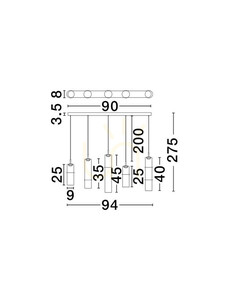 Lampa Wisząca SARTANO Luces Exclusivas LE45165 3 Lampa Wisząca SARTANO Luces Exclusivas LE45165 small 3