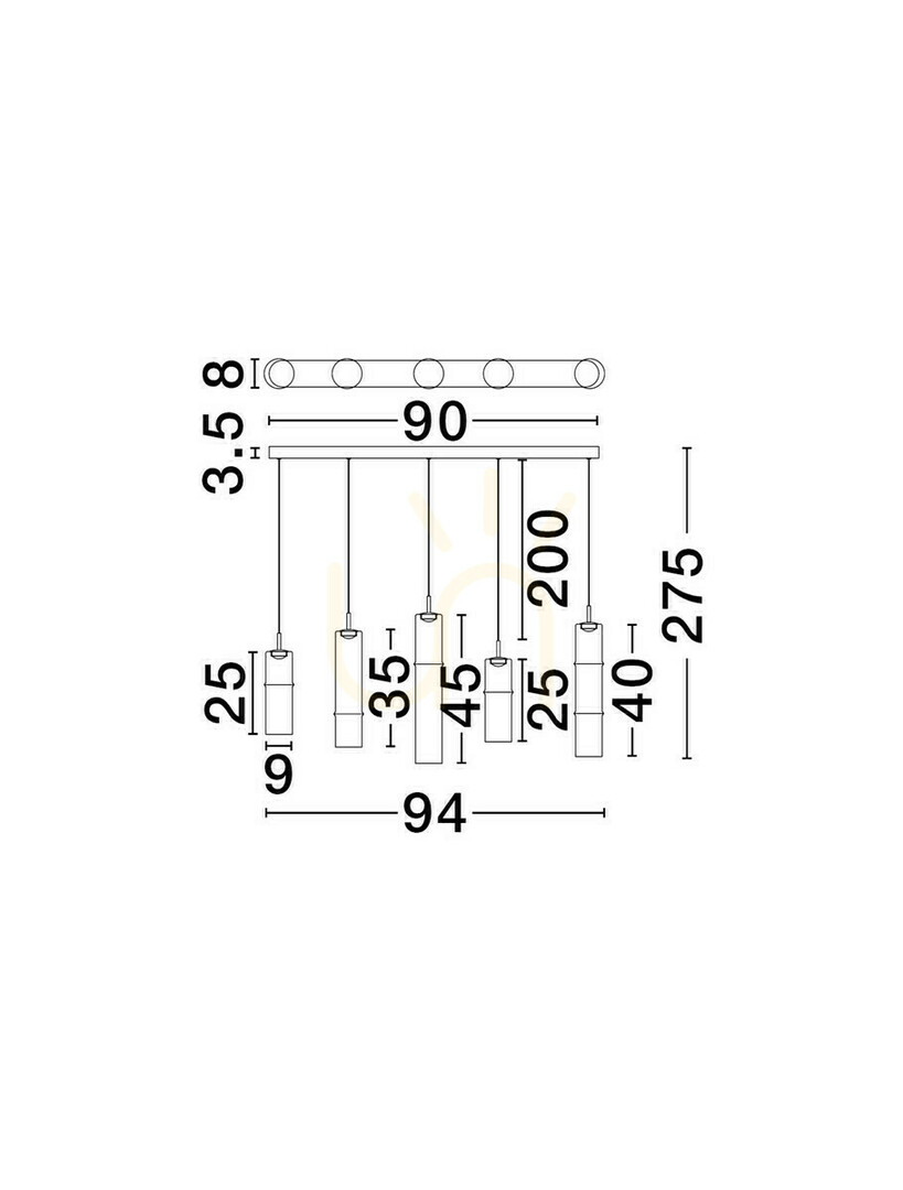 Wyświetl Lampa Wisząca SARTANO Luces Exclusivas LE45165 Lampa Wisząca SARTANO Luces Exclusivas LE45165