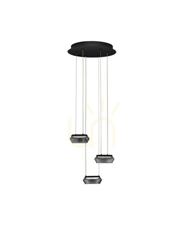 Sprawdź Lampa wisząca Luces Exclusivas Ovanira LE45195 czarna LED 24 W 35 cm