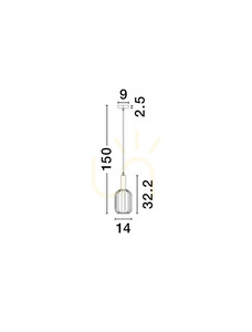 Lampa Wisząca QUERISA Luces Exclusivas LE45215 small 3