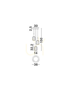 Lampa Wisząca QUERISA Luces Exclusivas LE45216 3 Lampa Wisząca QUERISA Luces Exclusivas LE45216 small 3
