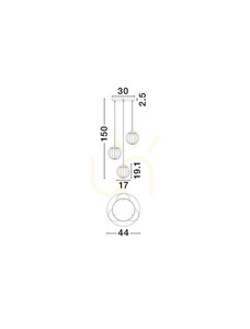 Lampa Wisząca CELONDA Luces Exclusivas LE45219 3 Lampa Wisząca CELONDA Luces Exclusivas LE45219 small 3