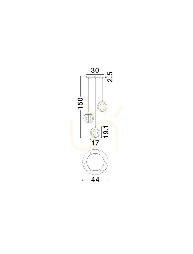 Wyświetl Lampa Wisząca CELONDA Luces Exclusivas LE45219 Lampa Wisząca CELONDA Luces Exclusivas LE45219
