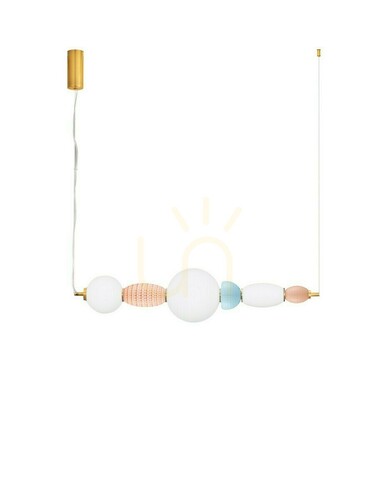 Sprawdź Lampa wisząca LAVERZO LED 28W 1680lm 3000K ceramika szkło multikolor 89 cm LE45228 Luces Exclusivas