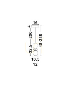 Lampa Wisząca MONRETA Luces Exclusivas LE45230 small 3