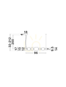 Lampa Wisząca FELANZO Luces Exclusivas LE45243 small 3