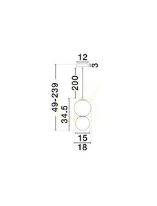 Lampa Wisząca JORELIA Luces Exclusivas LE45250 small 3