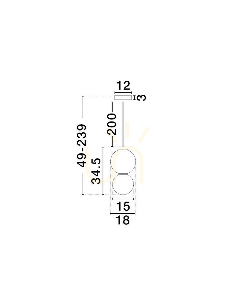 Wyświetl Lampa Wisząca JORELIA Luces Exclusivas LE45252 Lampa Wisząca JORELIA Luces Exclusivas LE45252