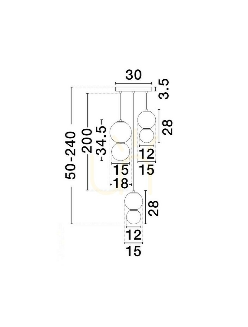 Zobacz Lampa Wisząca JORELIA Luces Exclusivas LE45258 Lampa Wisząca JORELIA Luces Exclusivas LE45258