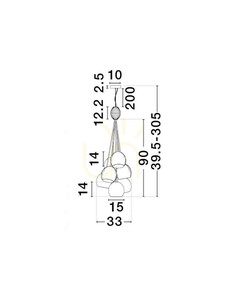 Lampa Wisząca LOREVIO Luces Exclusivas LE45260 small 3