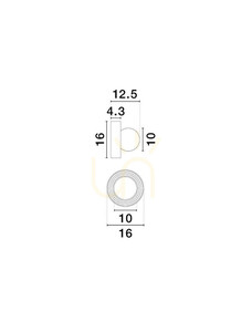 Kinkiet MALVANO porcelanowy mokka Ø16 cm G9 LE45265 Luces Exclusivas small 2