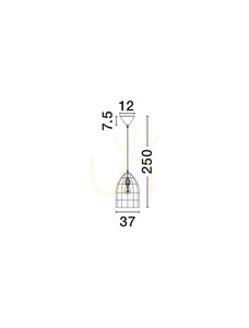 Lampa Wisząca SARMENA Luces Exclusivas LE45354 3 Lampa Wisząca SARMENA Luces Exclusivas LE45354 small 3