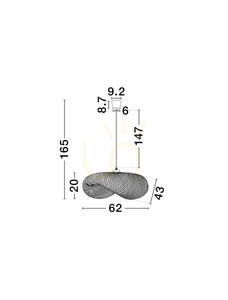 Lampa Wisząca NULVERO Luces Exclusivas LE45365 small 3