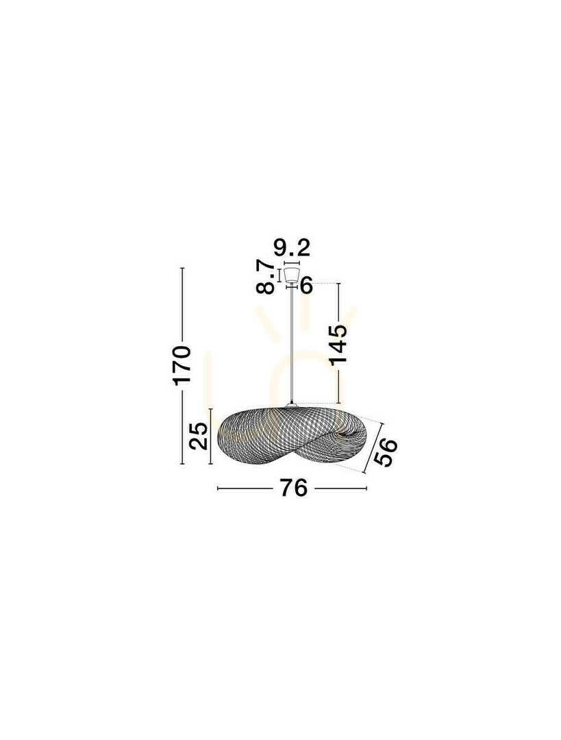Pokaż Lampa Wisząca NULVERO Luces Exclusivas LE45366 Lampa Wisząca NULVERO Luces Exclusivas LE45366