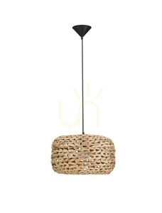 Lampa wisząca Luces Exclusivas NAVANTA LE45376, pleciony klosz 40 cm small 0