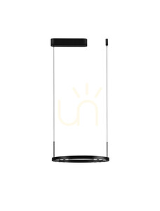 Lampa wisząca LED CARENSO Luces Exclusivas LE45405, czarny pierścień Ø40 cm, 3000 K small 0