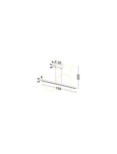 Lampa Wisząca TARVANA Luces Exclusivas LE45410 small 3