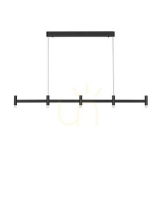 Lampa wisząca Luces Exclusivas CORVETA LE45425 czarna LED 147 cm 2700 K small 0