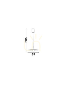 Lampa Wisząca PERVIRO Luces Exclusivas LE45437 small 3