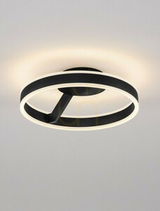 Plafon LED Luces Exclusivas SOLVIRA LE45493 czarny 40 cm TRIAC small 1