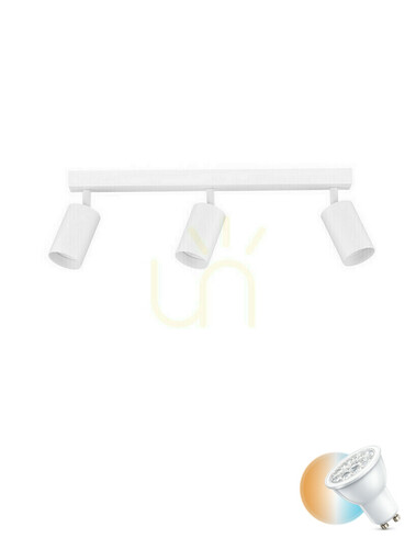 Sprawdź Plafon 3-punktowy TREMANO Luces Exclusivas LE45667 biały, 3×GU10, 45 cm