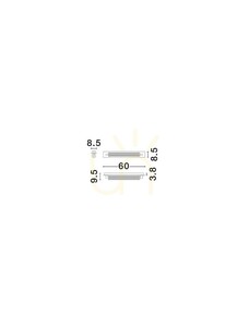 Kinkiet łazienkowy Luces Exclusivas FELORNA czarny LED 13 W 60 cm LE45686 small 3
