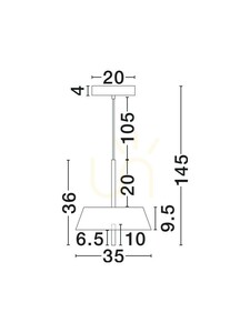 Lampa Wisząca AGUILA Luces Exclusivas LE45709 small 4