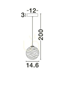 Lampa Wisząca ALBORA Luces Exclusivas LE45741 4 Lampa Wisząca ALBORA Luces Exclusivas LE45741 small 4