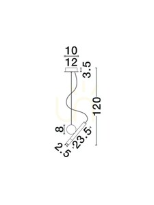 Lampa Wisząca ARACENA Luces Exclusivas LE45827 small 5