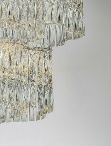 Lampa wisząca ARIZA dwupoziomowa, kryształ i stal, LED 56 W 3500K 4119 lm, 60 cm, ściemnialna TRIAC, Luces Exclusivas LE45852 small 3