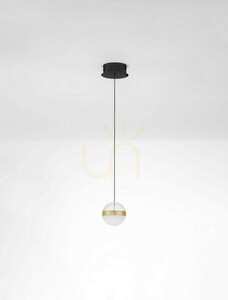 Lampa wisząca LED Luces Exclusivas ARTEIXO LE45872, złoto i czerń, 9 W 3000 K small 1