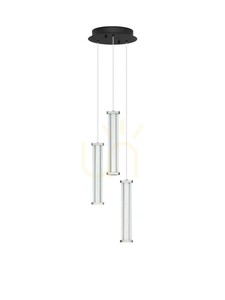 Lampa wisząca kaskadowa Luces Exclusivas CONIL LE45994 LED 13W 2700K czarna, 3 klosze small 0