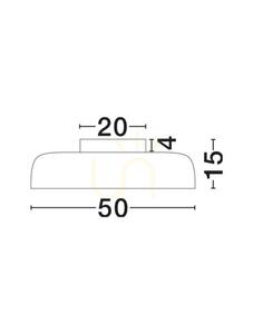 Plafon LED DORRIA beżowy Ø50 cm 36 W 2700 K ściemnialny TRIAC Luces Exclusivas LE46026 small 5