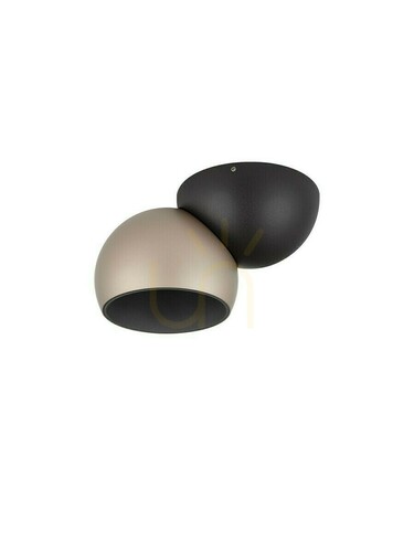 Sprawdź Plafon FRONTERA LED 11W 826lm 3000K złoto-czarny 10 cm LE46046 Luces Exclusivas