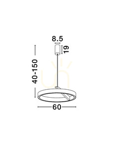 Lampa Wisząca GORAFE Luces Exclusivas LE46051 5 Lampa Wisząca GORAFE Luces Exclusivas LE46051 small 5