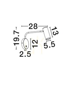 Kinkiet GRAUS Luces Exclusivas LE46054 5 Kinkiet GRAUS Luces Exclusivas LE46054 small 5