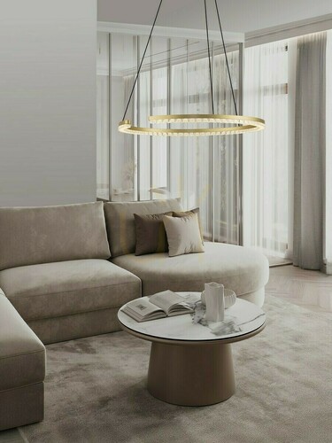 Sprawdź Lampa wisząca LED Luces Exclusivas MAHON LE46100, złota, 65 cm, 3000 K
