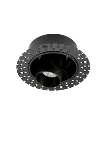 Oczko sufitowe LED bezramkowe Luces Exclusivas CARBAL LE62207 czarne 10 W 2700 K small 0