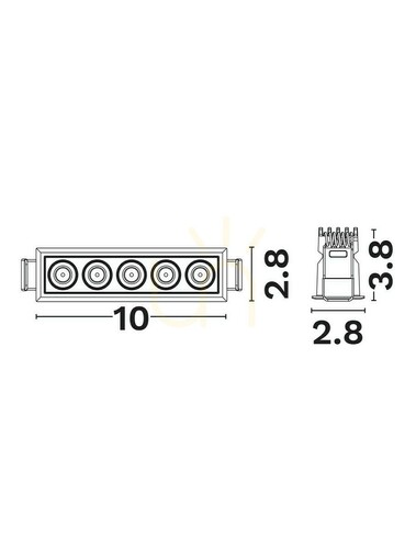Sprawdź Oczko Sufitowe CARBAY Luces Exclusivas LE62211