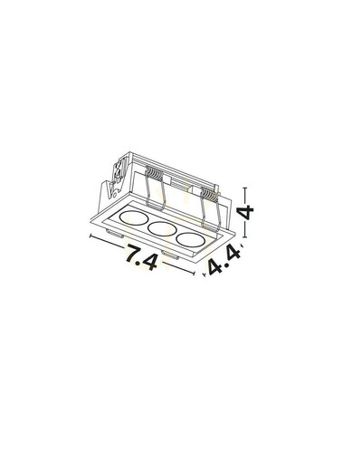 Sprawdź Oczko Sufitowe CARCAIX Luces Exclusivas LE62230
